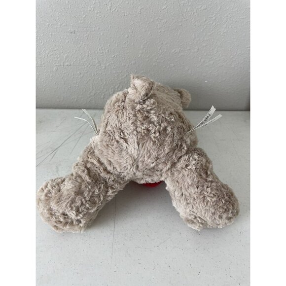 Hug Fun Soft Gray Teddy Bear Stuffed 12” Plush Hugs Kisses Heart Valentine XOXO - Picture 8 of 8